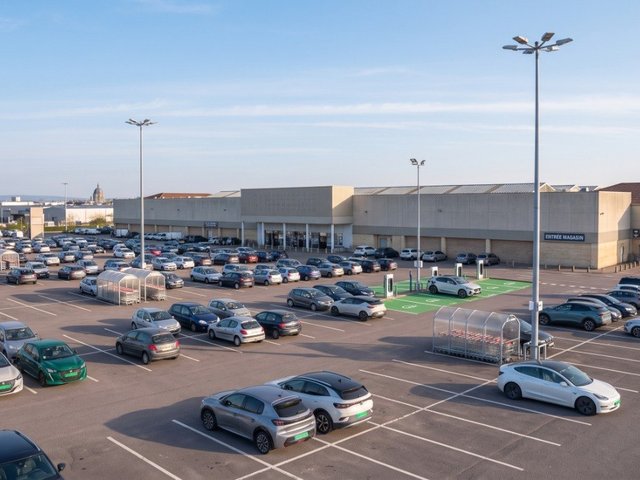Supermarché avec parking